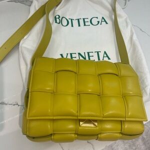 Bottega Veneta Padded Cassette Crossbody in Mirabelle Canary Yellow